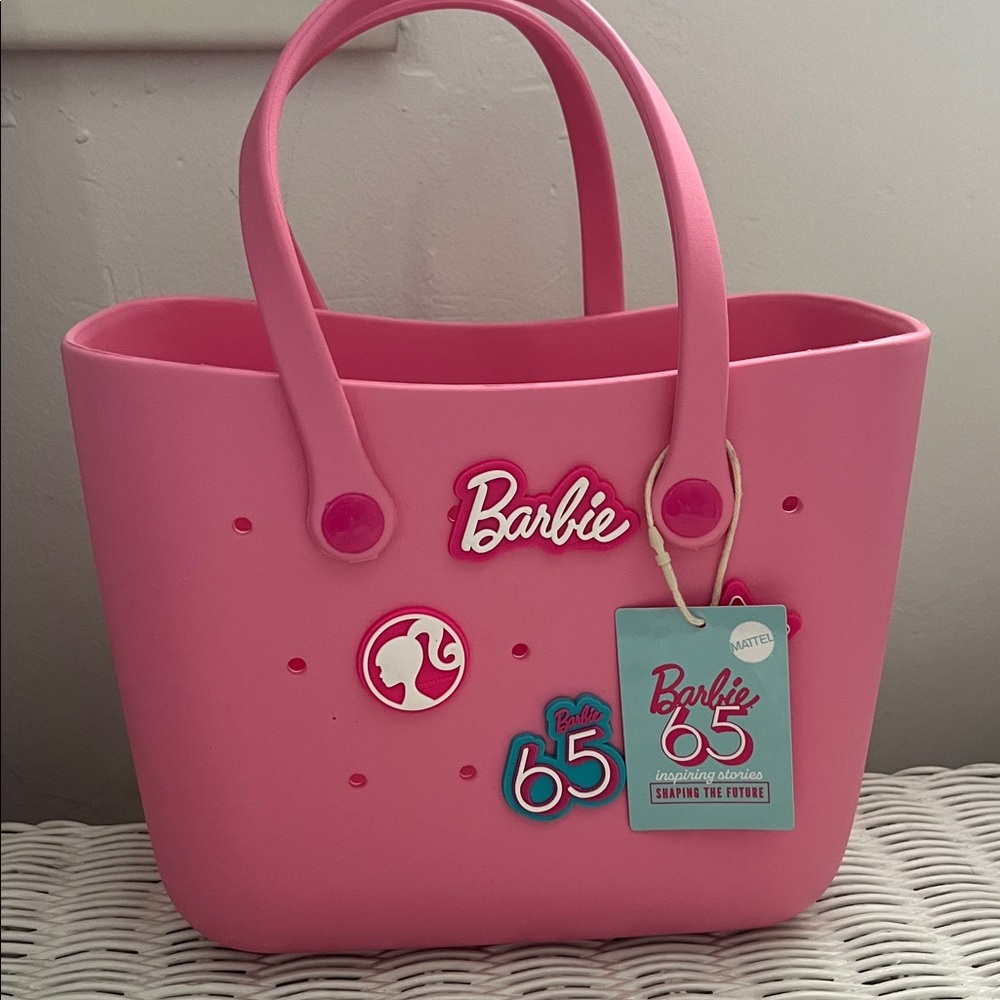 Barbie x Miniso Pink Logo Tote with Iconic Details